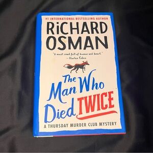 Book the man who died twice by Richard Osman hardcover used copy